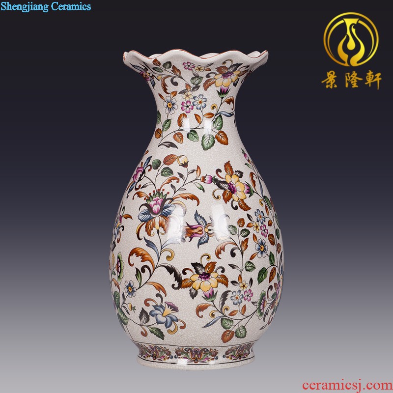 Jingdezhen ceramics hand-painted vases, flower arrangement wine porch home decoration sitting room TV ark furnishing articles