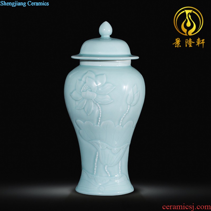 Jingdezhen ceramics vase furnishing articles hollow out modern classical porcelain sitting room ark crafts home decoration