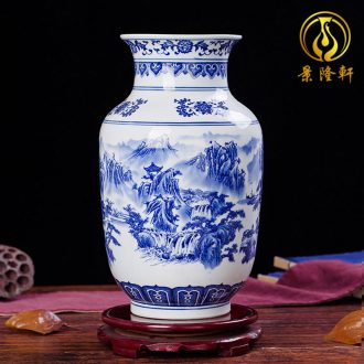 Jingdezhen ceramics vase Chinese penjing flower, white porcelain wine handicraft decorative household items