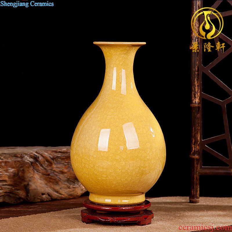 Chinese jingdezhen ceramics hollow-out flower vase household decoration wine sitting room adornment porcelain of furnishing articles