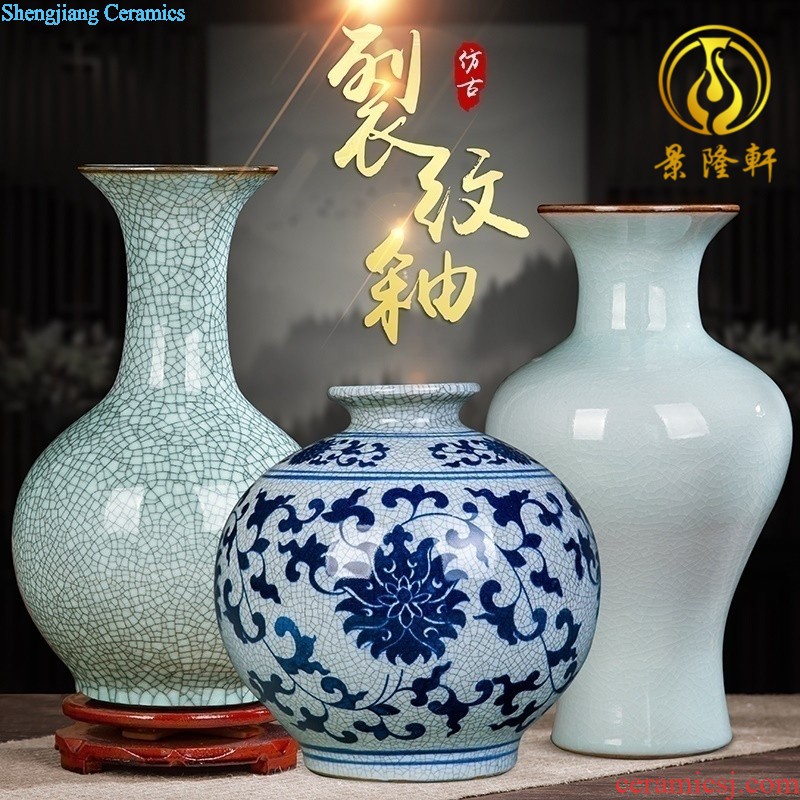 Jingdezhen ceramics vase Chinese penjing flower arranging, big white porcelain contracted household decoration decoration