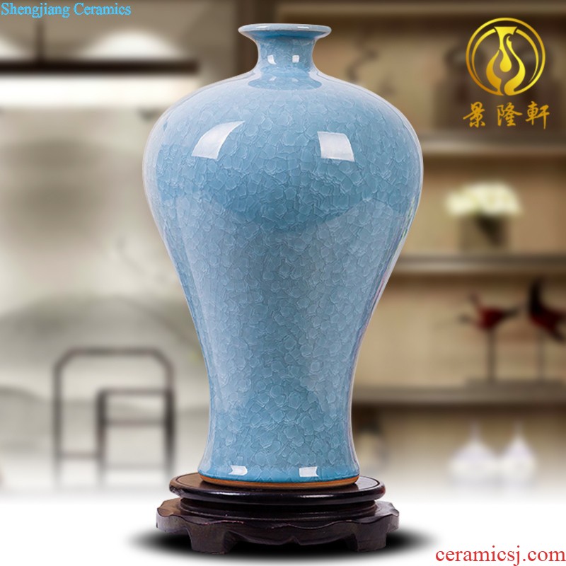 Jingdezhen ceramics vase of contemporary and contracted home sitting room handicraft wine creative egg ornament furnishing articles