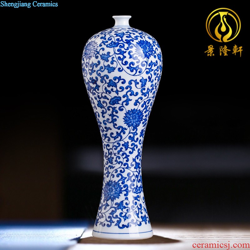 Ceramic floret bottle of archaize the jun porcelain kiln red Chinese style household adornment sitting room flower arranging, handicraft furnishing articles