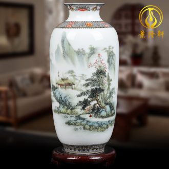 Jingdezhen ceramics design modern vogue to live in the living room beaming pastel yellow vase new home furnishing articles