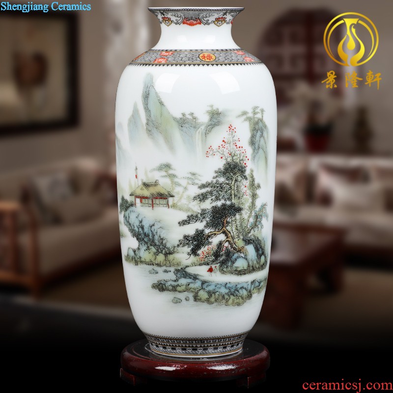 Jingdezhen ceramics design modern vogue to live in the living room beaming pastel yellow vase new home furnishing articles