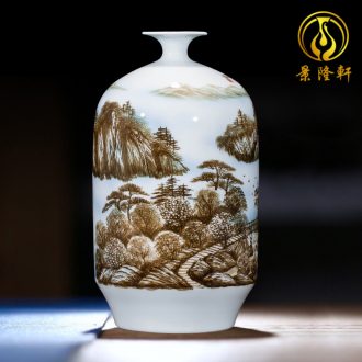 Jingdezhen ceramics hand-painted vases, flower arrangement wine porch home decoration sitting room TV ark furnishing articles