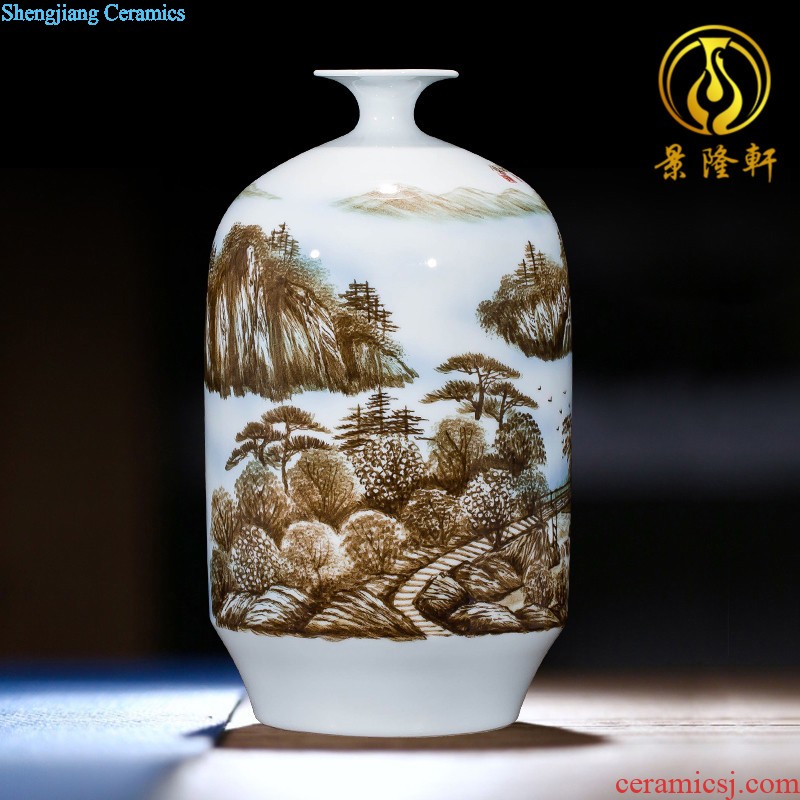 Jingdezhen ceramics hand-painted vases, flower arrangement wine porch home decoration sitting room TV ark furnishing articles