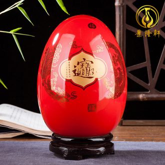 Jingdezhen ceramics flower vase creative modern new Chinese style home sitting room adornment TV ark furnishing articles