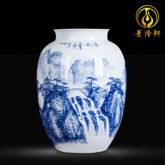 Jingdezhen ceramics furnishing articles act the role ofing is tasted household decoration of Chinese style decoration plate sitting room porch ark TV ark