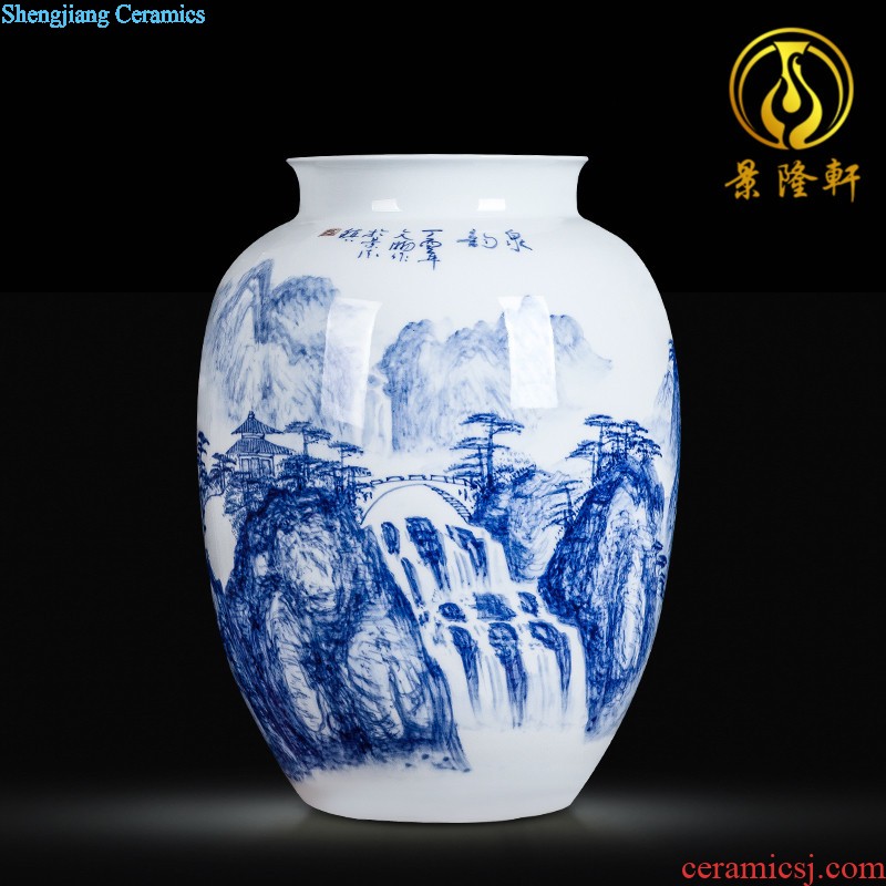 Jingdezhen ceramics furnishing articles act the role ofing is tasted household decoration of Chinese style decoration plate sitting room porch ark TV ark