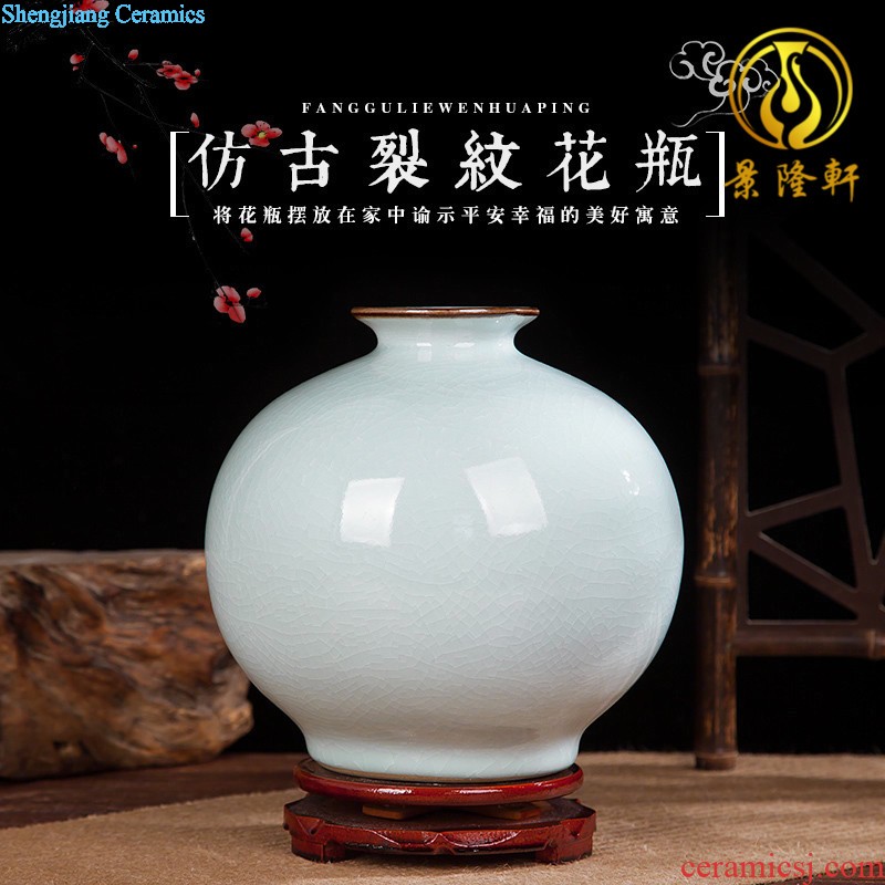 Jingdezhen vase furnishing articles living room contracted white large flower arranging ceramics vase decoration home decoration