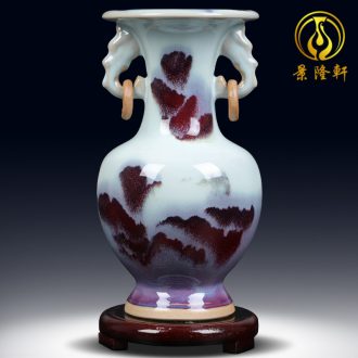 Jingdezhen ceramics powder enamel Chinese floret bottle arranging flowers home wine ark adornment handicraft furnishing articles sitting room