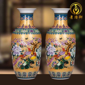 Jingdezhen ceramics archaize shadow celadon vase modern living room home handicraft furnishing articles Beauty bottle