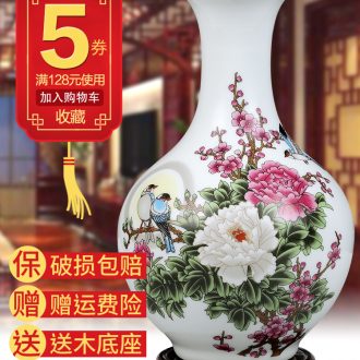 Jingdezhen porcelain vase of blue and white porcelain wine sitting room flower arranging home decoration crafts rich ancient frame ceramic furnishing articles