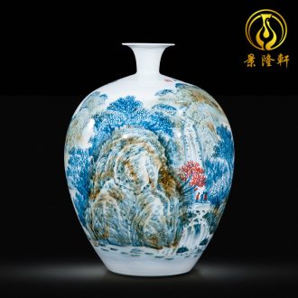 The jingdezhen ceramics by hand throwing carve shadow qdu vase porch hotel villa home decoration furnishing articles