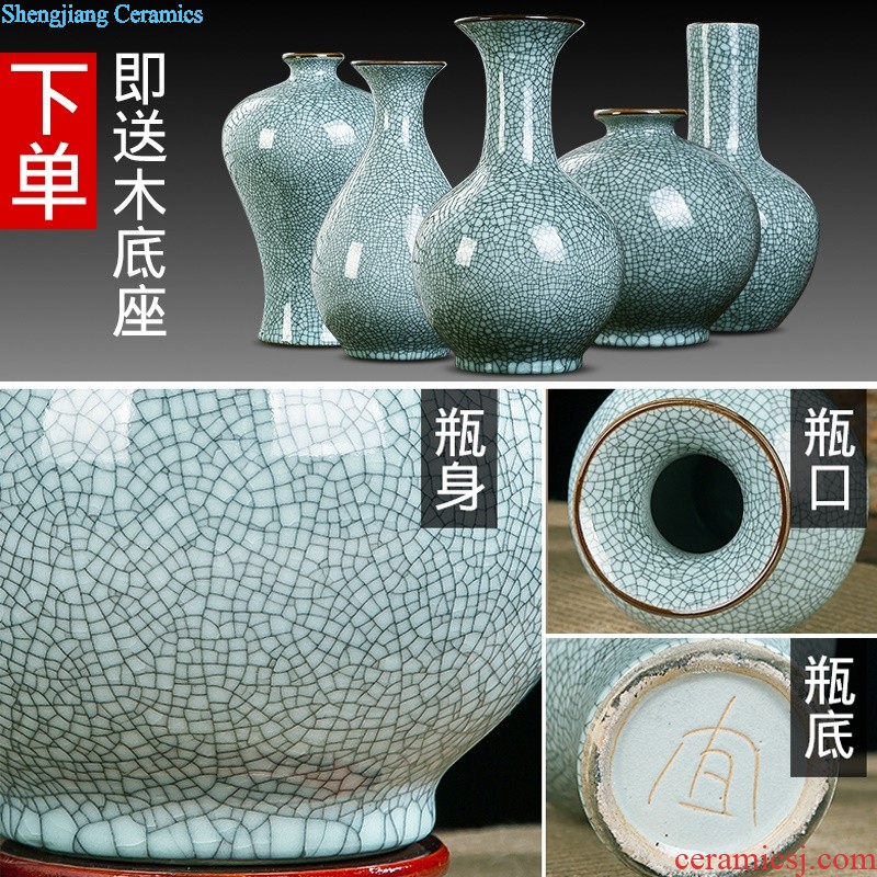 Jingdezhen ceramics vase Chinese penjing flower arranging, big white porcelain contracted household decoration decoration