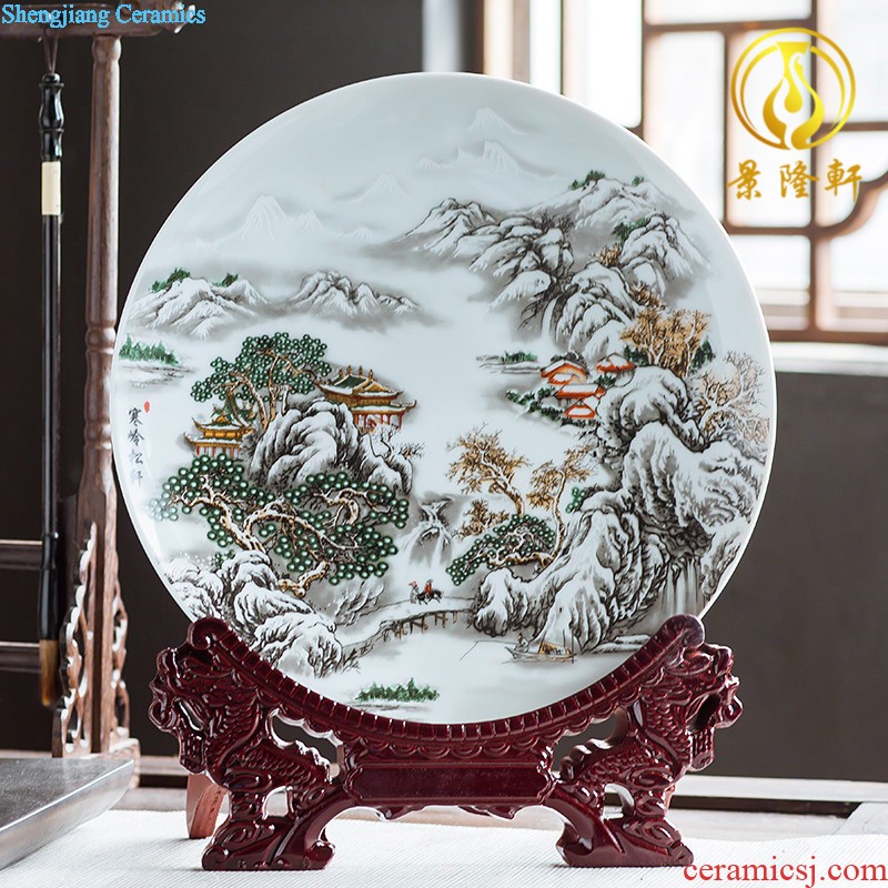 Jingdezhen ceramics powder enamel vase is contemporary and contracted creative furnishing articles home sitting room flower arrangement craft ornaments