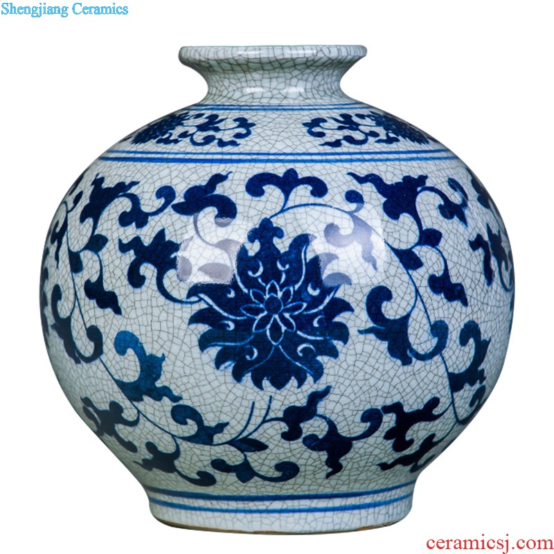 Jingdezhen ceramics vase Chinese penjing flower arranging, big white porcelain contracted household decoration decoration