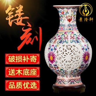 Jingdezhen ceramics vase of contemporary and contracted home sitting room handicraft wine creative egg ornament furnishing articles