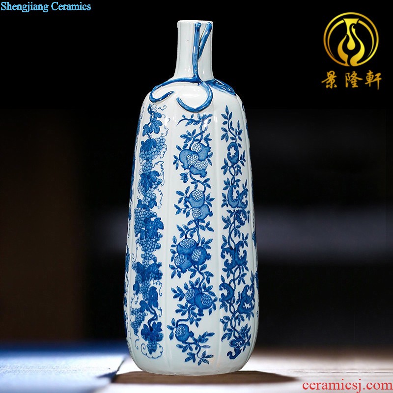 Jingdezhen ceramics hand-painted vases, flower arrangement wine porch home decoration sitting room TV ark furnishing articles