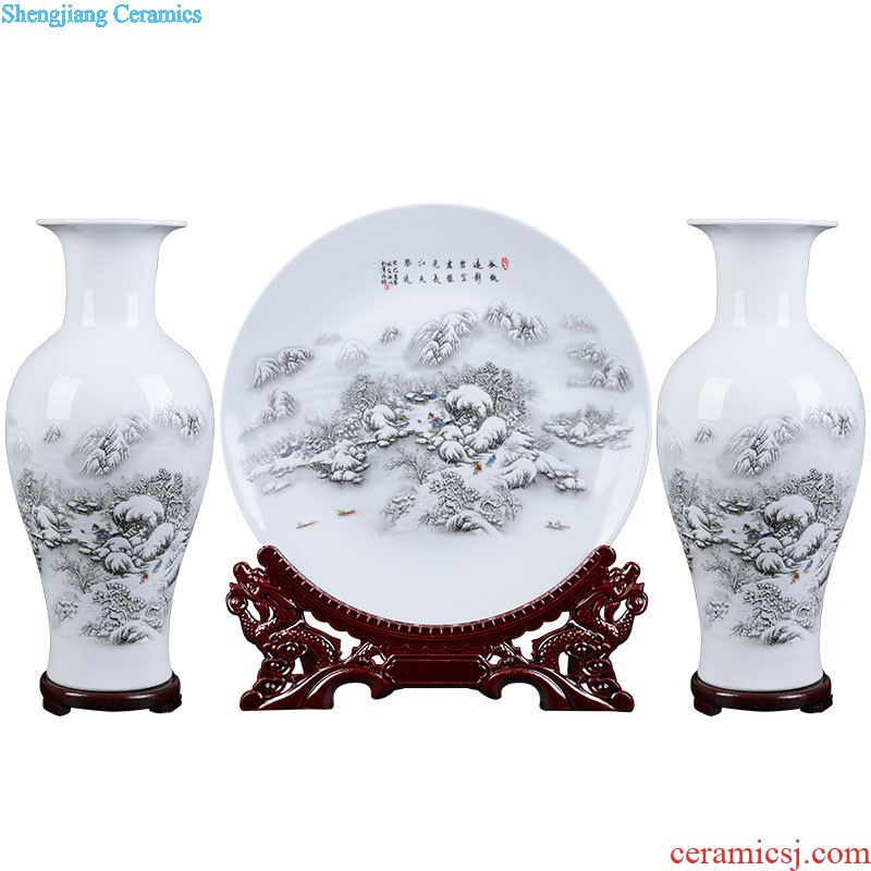 Jingdezhen ceramic vase furnishing articles flower arrangement is archaize sitting room imperial jun porcelain household act the role ofing is tasted wine crafts