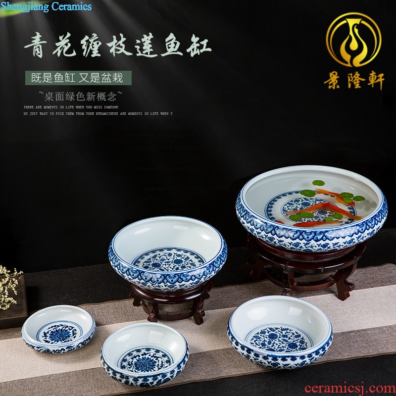 Archaize ceramic decorative carving Ceramic porcelain plate painting Central scroll painting wall paintings Jingdezhen famous hand draw the traditional Chinese painting