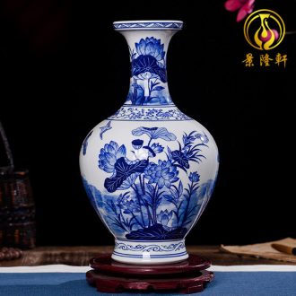 Jingdezhen ceramics furnishing articles household decorations hanging dish sitting room ark large Chinese arts and crafts decorative plate