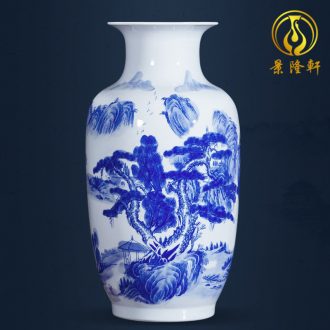 Jingdezhen ceramics furnishing articles household decorations hanging dish sitting room ark large Chinese arts and crafts decorative plate