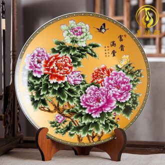 Jingdezhen ceramics hand-painted color bucket vase wine porch home decoration sitting room TV ark furnishing articles