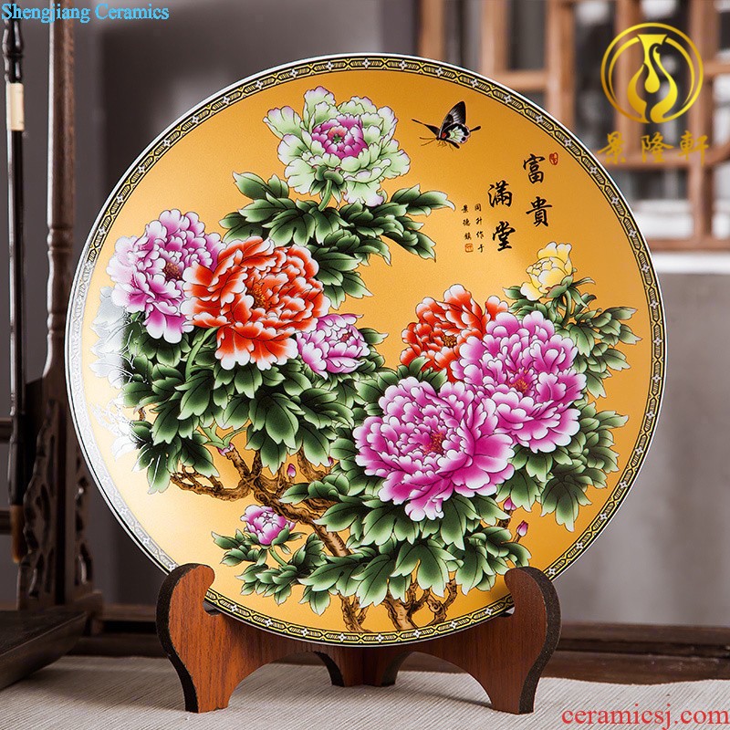 Jingdezhen ceramics hand-painted color bucket vase wine porch home decoration sitting room TV ark furnishing articles