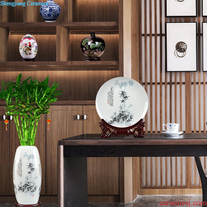 Archaize of jingdezhen ceramics kiln borneol crackle vases, modern household act the role ofing is tasted handicraft furnishing articles in the living room