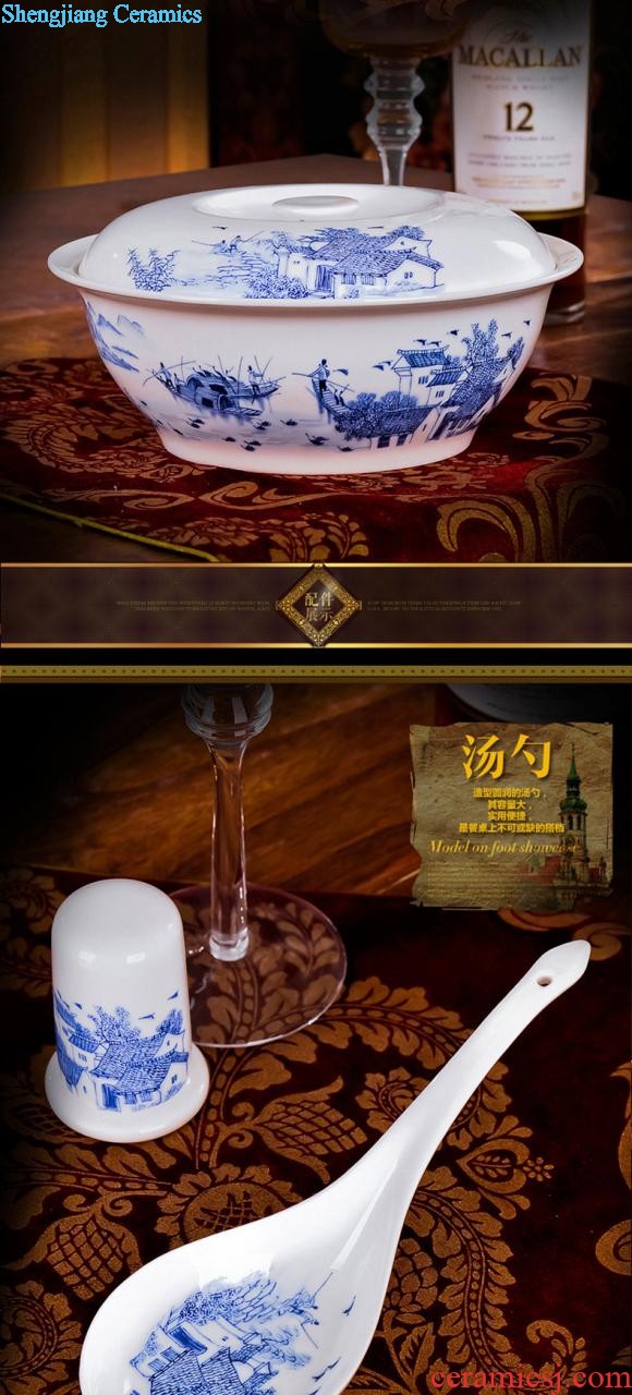 Tableware suit jingdezhen nine domain high-grade ceramic tableware 60 European household head dish dish wedding gifts