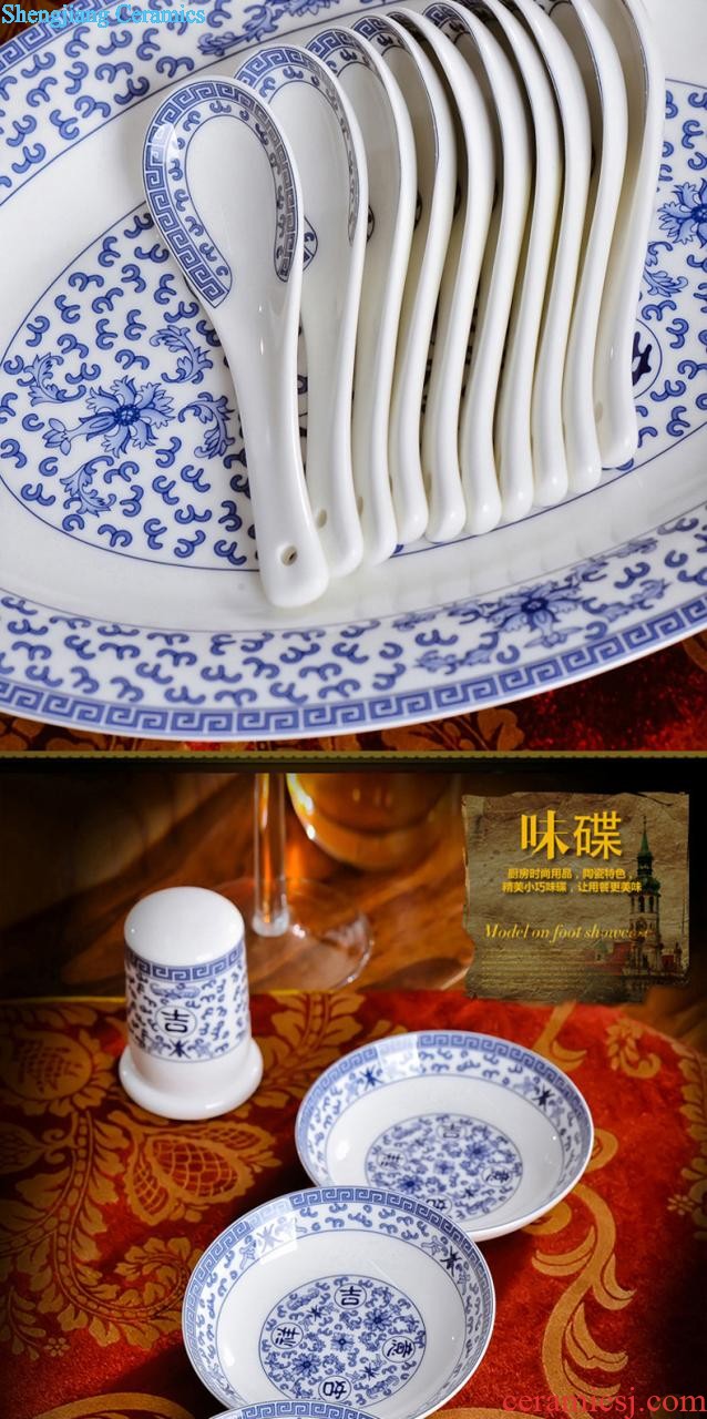 The dishes suit Home dishes 56 skull porcelain tableware Chinese contracted ceramic bowl chopsticks special dish bowl suit