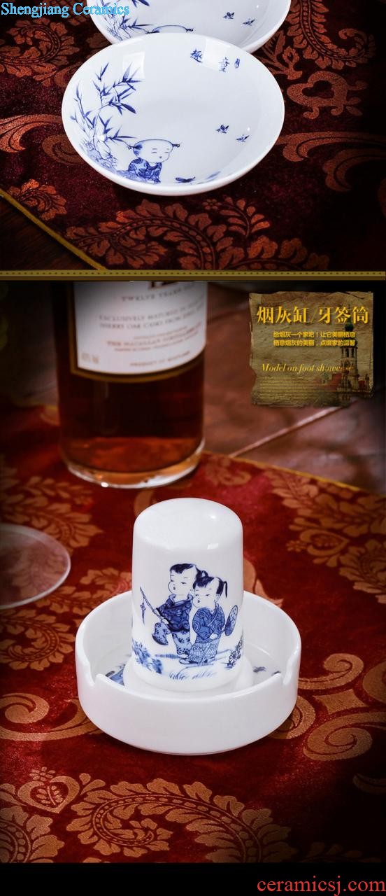 Home dishes suit bowl chopsticks dishes suit porcelain of jingdezhen ceramic bone China tableware nine domain