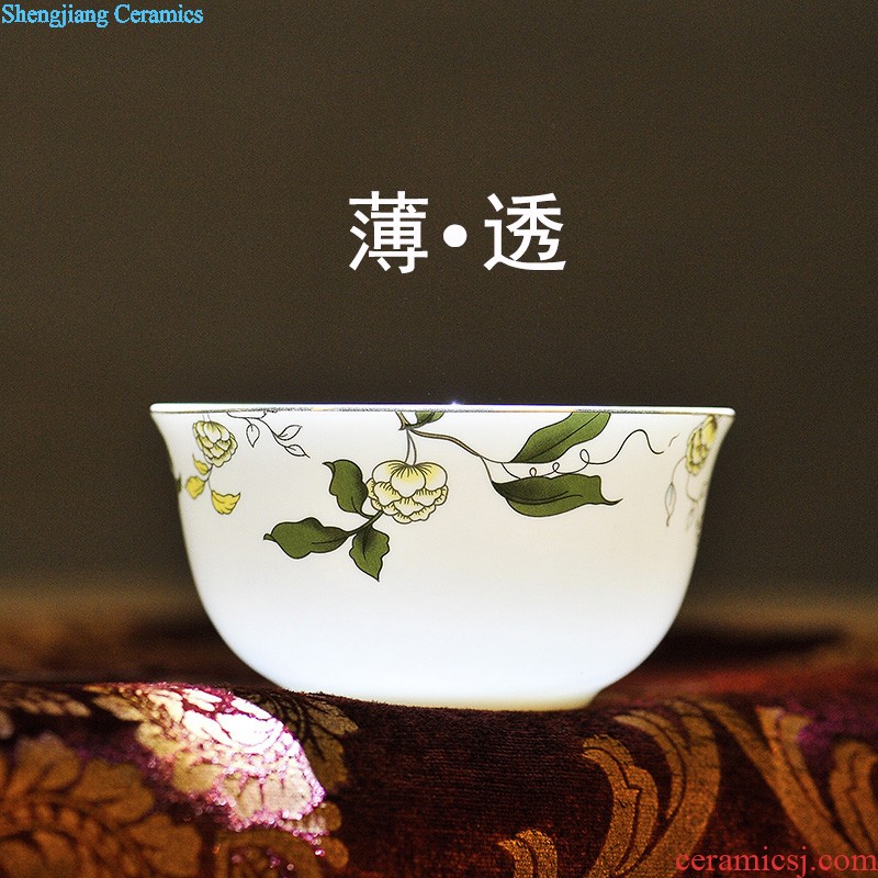 The imperial concubine jingdezhen ceramic nine domain 56 skull porcelain tableware suit Chinese high-end dishes consolidation mailed collar for a horse