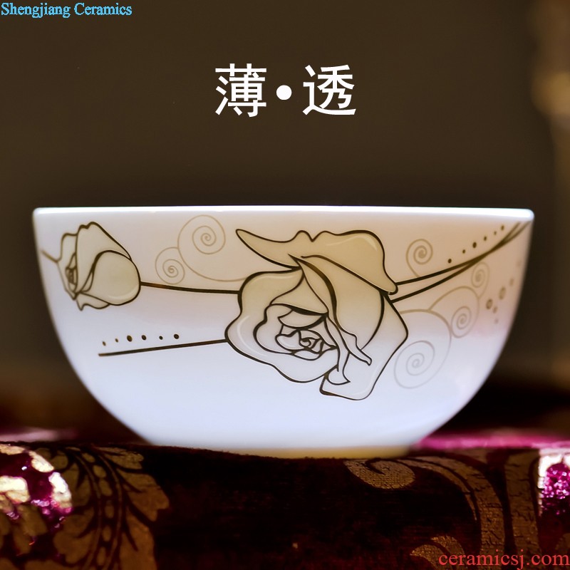 Nine domain Jingdezhen ceramic sample tea cup hand-painted color bucket RuYiBei personal master kung fu tea cups porcelain cups