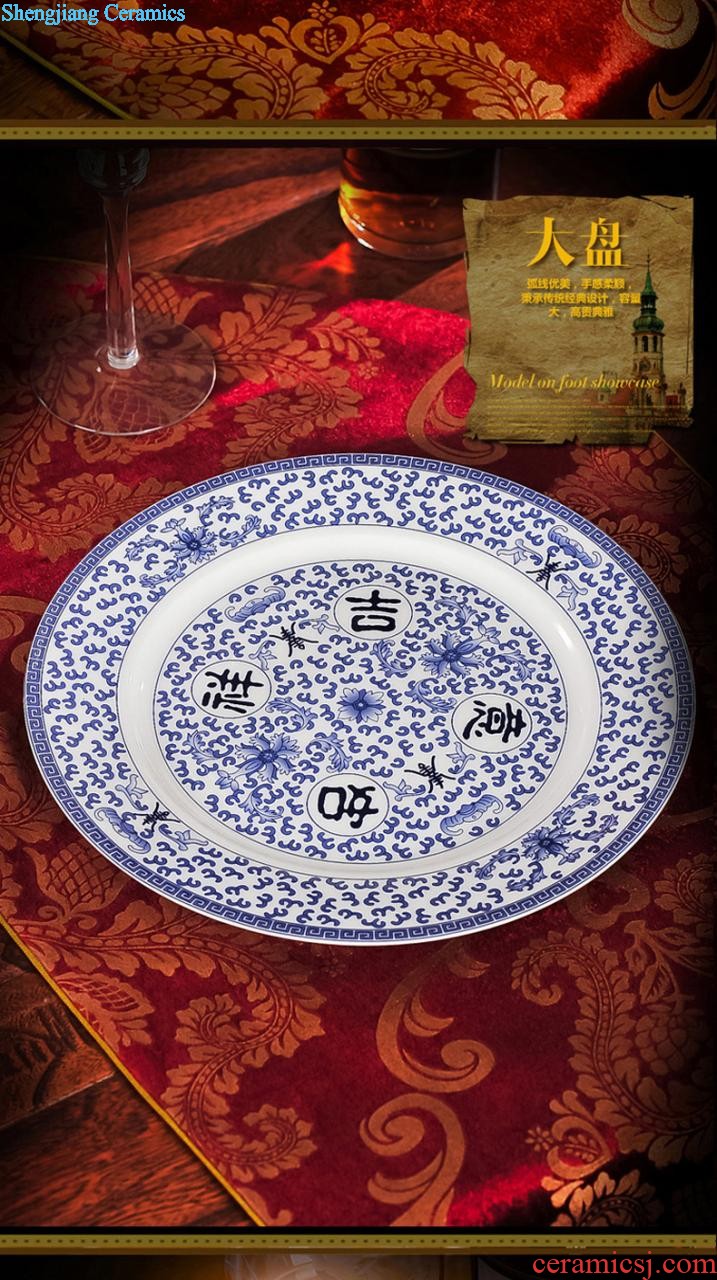 The dishes suit Home dishes 56 skull porcelain tableware Chinese contracted ceramic bowl chopsticks special dish bowl suit