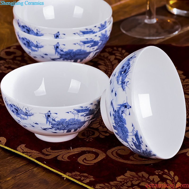 Tableware suit jingdezhen nine domain high-grade ceramic tableware 60 European household head dish dish wedding gifts