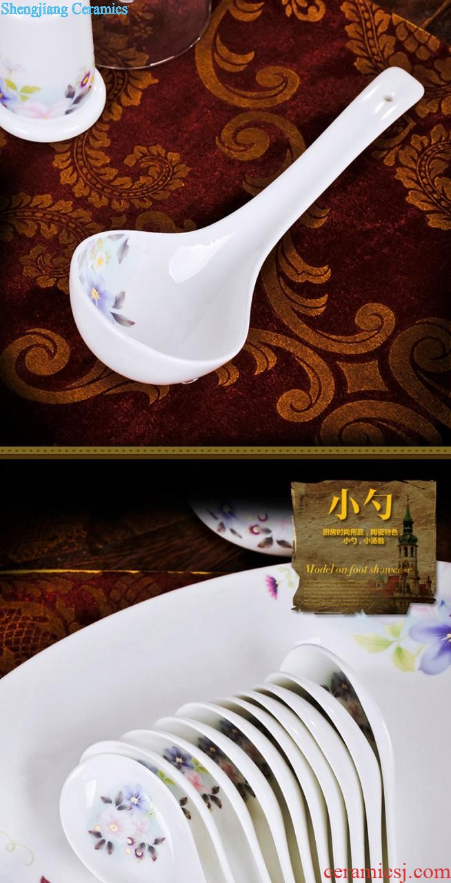 Jingdezhen ceramic bone China tableware bone plate plate nine domain glair Chinese style 6 inches flat bowl dish dish platter