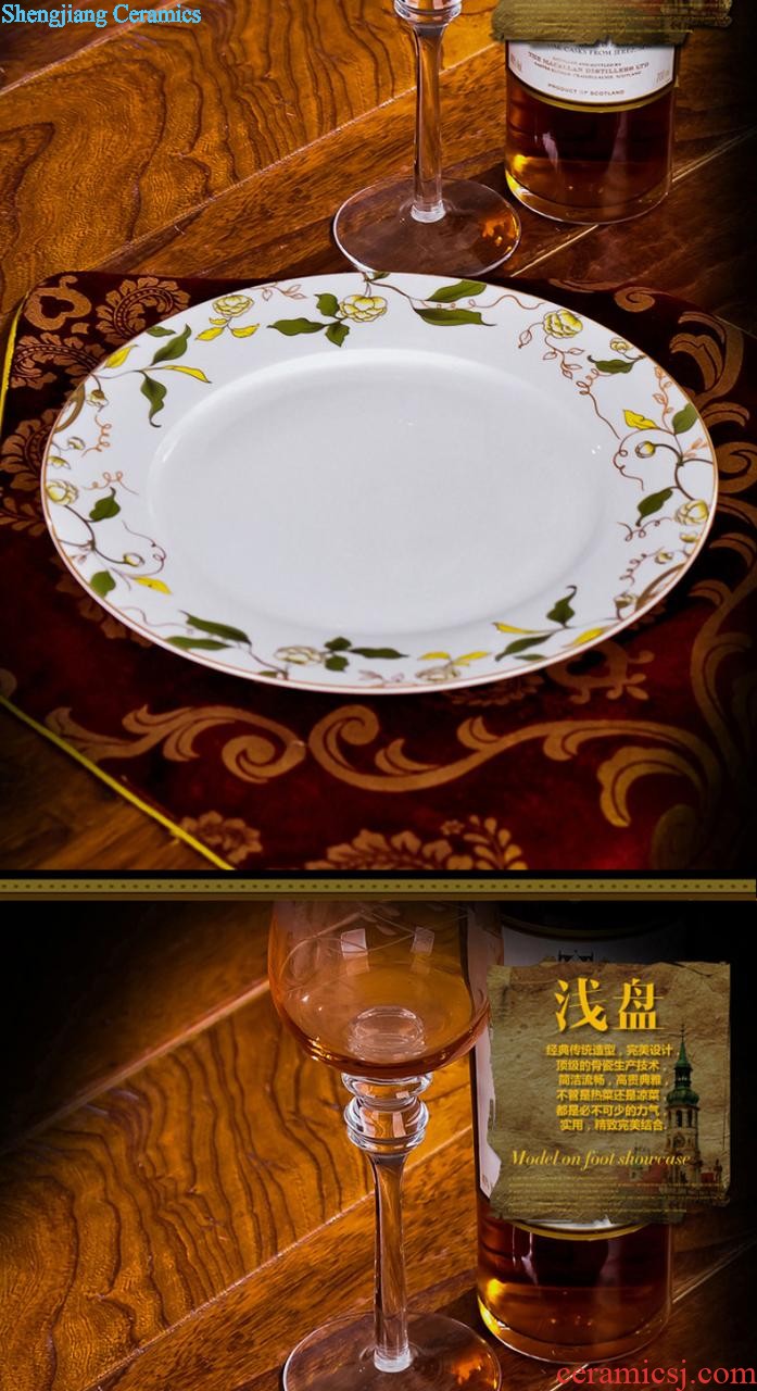 The imperial concubine jingdezhen ceramic nine domain 56 skull porcelain tableware suit Chinese high-end dishes consolidation mailed collar for a horse