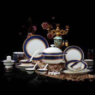 56/80 skull porcelain tableware set tableware jingdezhen nine domain The western-style upscale ceramics dishes