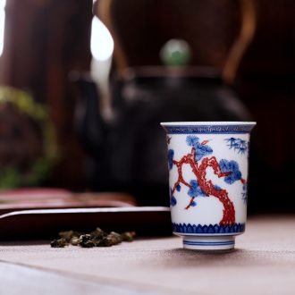 Jingdezhen blue and white ceramics youligong hand-painted sample tea cup kung fu tea cup tea cups small bowl