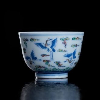 Jingdezhen blue and white porcelain dish dish dish bone porcelain tableware bone plate plate 6 inches Chinese style pastry cake plate