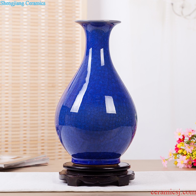 Jingdezhen ceramics vase of contemporary and contracted home sitting room handicraft wine creative egg ornament furnishing articles