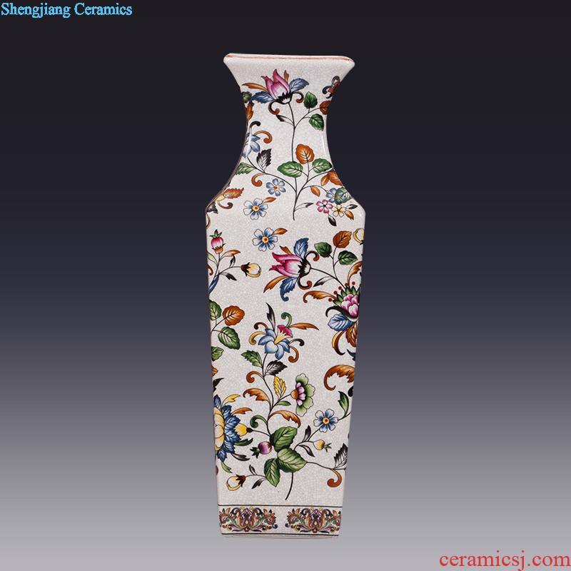 Jingdezhen ceramics hand-painted vases, flower arrangement wine porch home decoration sitting room TV ark furnishing articles