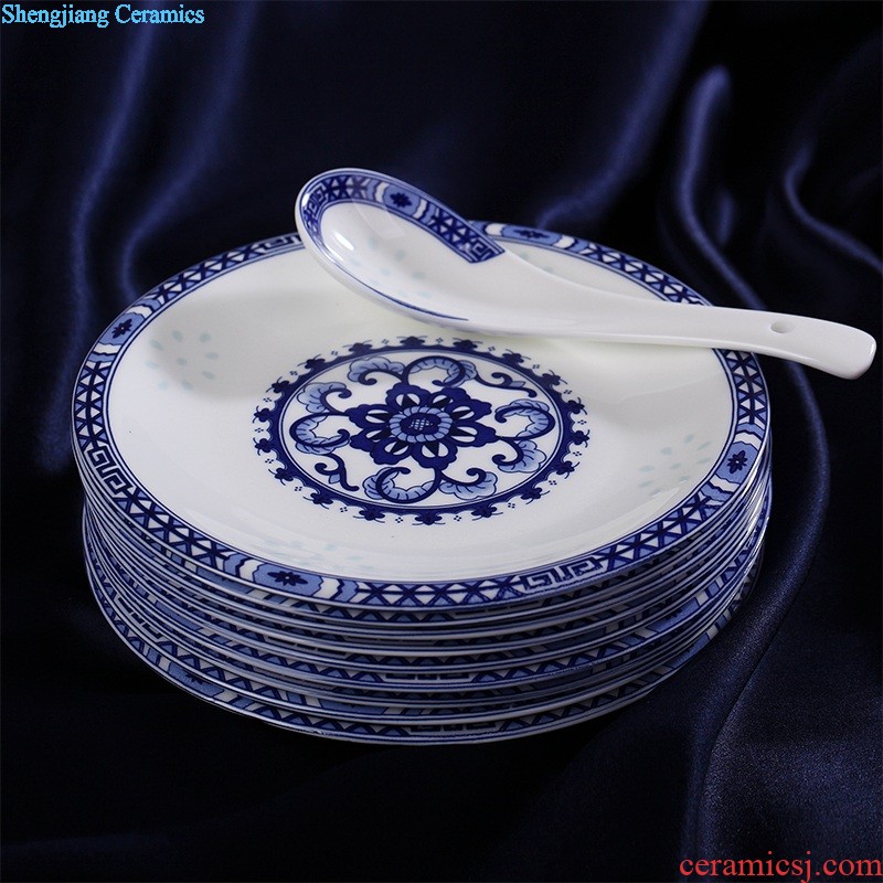 Archaize qianlong blue and white sample tea cup Jingdezhen ceramic cups manually draw personal cup master cup tea cup