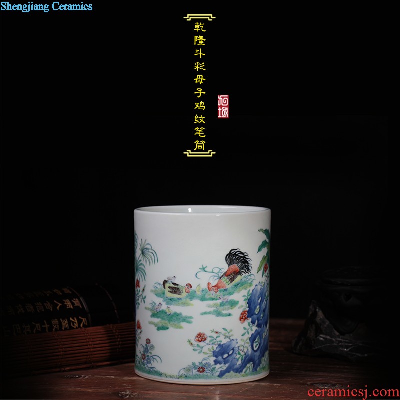 Nine domain Jingdezhen ceramic sample tea cup hand-painted color bucket RuYiBei personal master kung fu tea cups porcelain cups