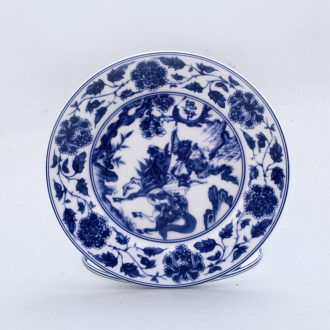 Glair blue and white porcelain of jingdezhen ceramic nine domain 56 skull porcelain tableware kit traditional dishes consolidation set