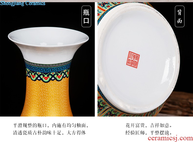 Jingdezhen ceramics vase furnishing articles flower arranging device small porcelain wine sitting room decorates porch decoration household act the role ofing is tasted