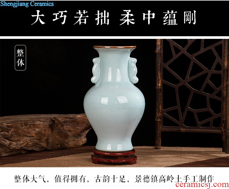 Jingdezhen vase furnishing articles living room contracted white large flower arranging ceramics vase decoration home decoration